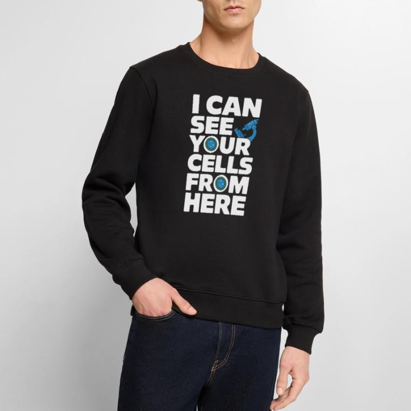 Microscope Enthusiast Lab Technician Science Men's Premium Organic Jumper