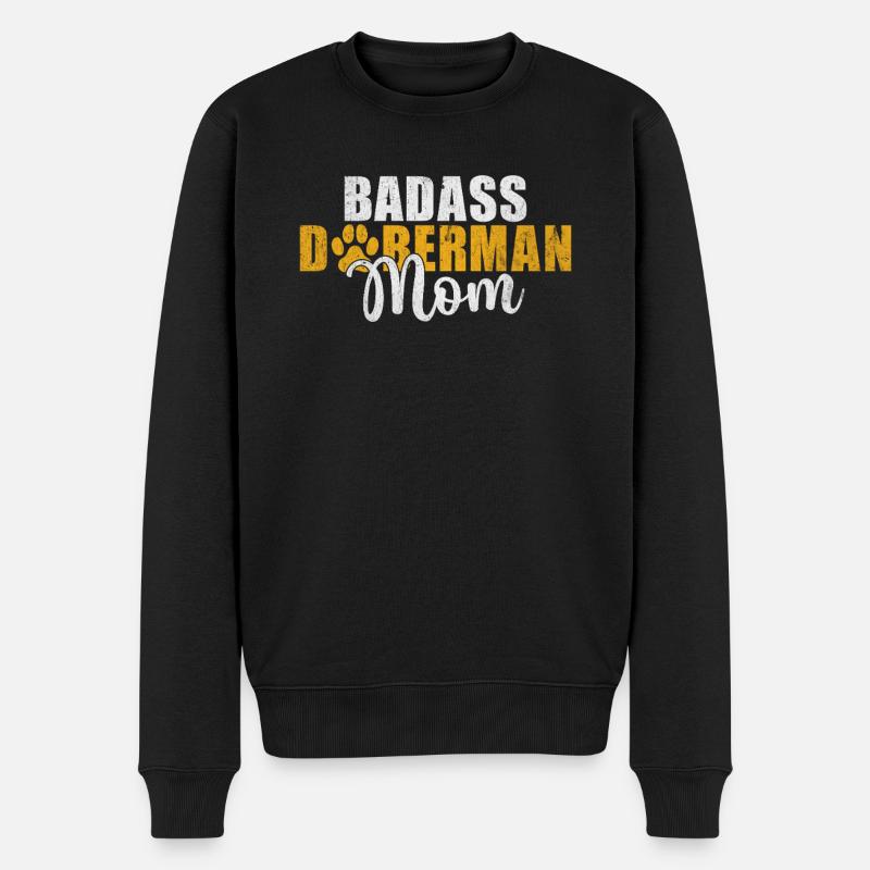Doberman Gifts - Männer Premium Bio Pullover - Schwarz