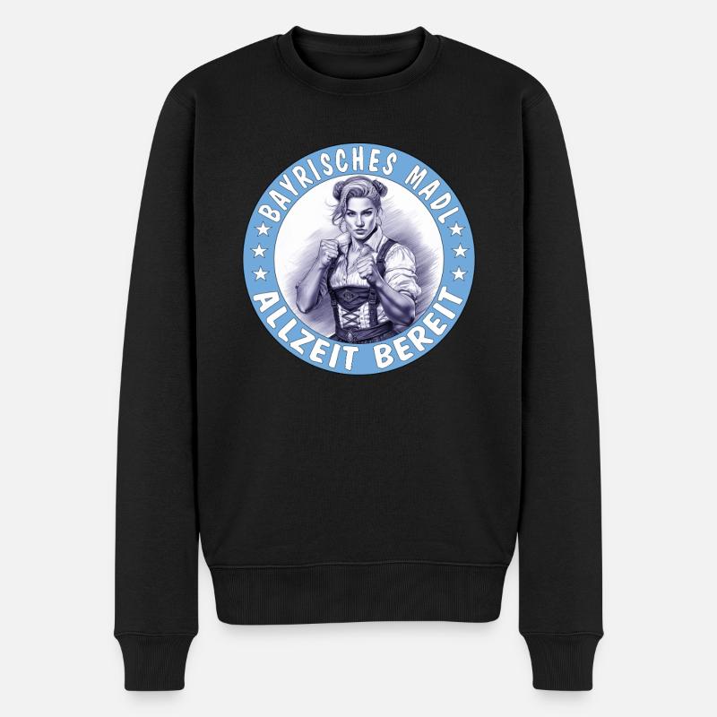 MME BAVAROISE TOUJOURS PRÊTE - Pull Premium bio Homme - noir