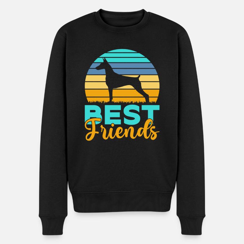 Doberman Gifts - Männer Premium Bio Pullover - Schwarz