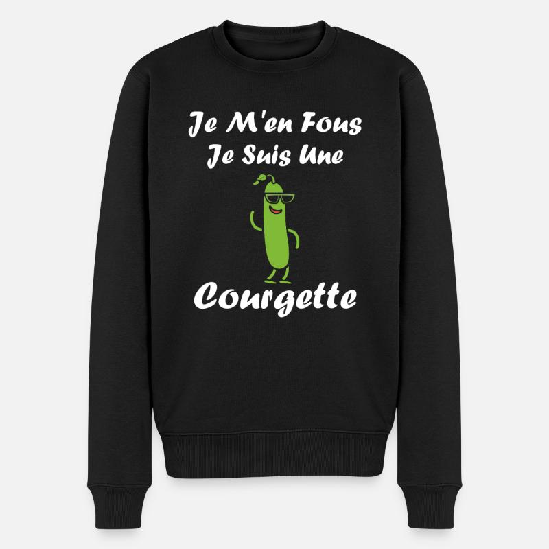 Humour Courgette - Pull Premium bio Homme - noir