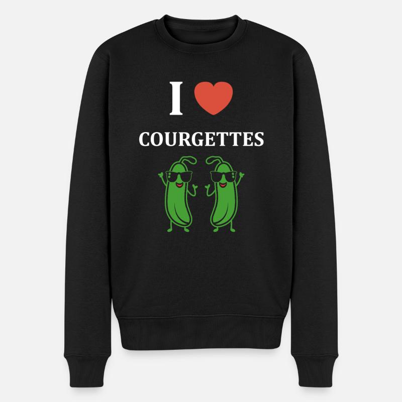 Humour Courgette - Pull Premium bio Homme - noir