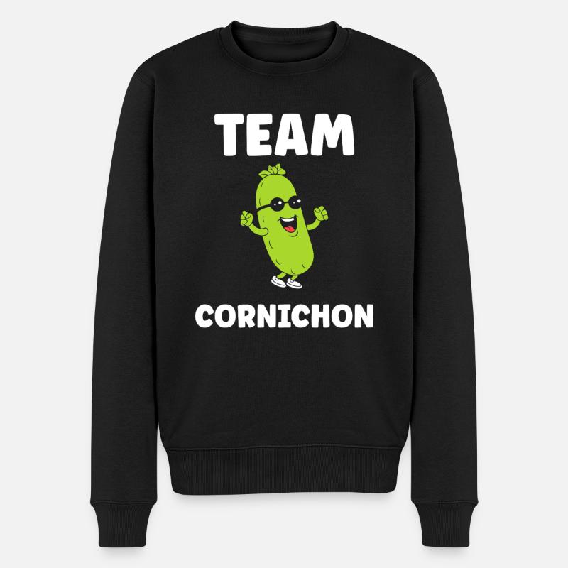 Humour Cornichon - Pull Premium bio Homme - noir