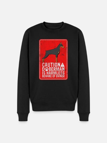 Doberman Gifts - Men's Premium Organic Jumper - black