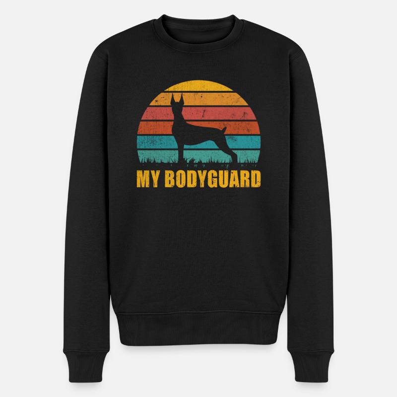 Doberman Gifts - Männer Premium Bio Pullover - Schwarz