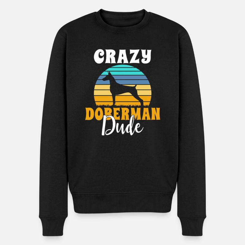 Doberman Gifts - Männer Premium Bio Pullover - Schwarz