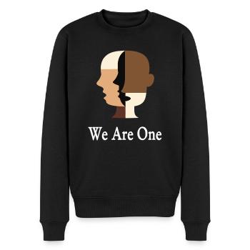 Nous sommes un Diversité Égalité Tolérance - Pull Premium bio Homme - noir - Devant - Nico (187cm)