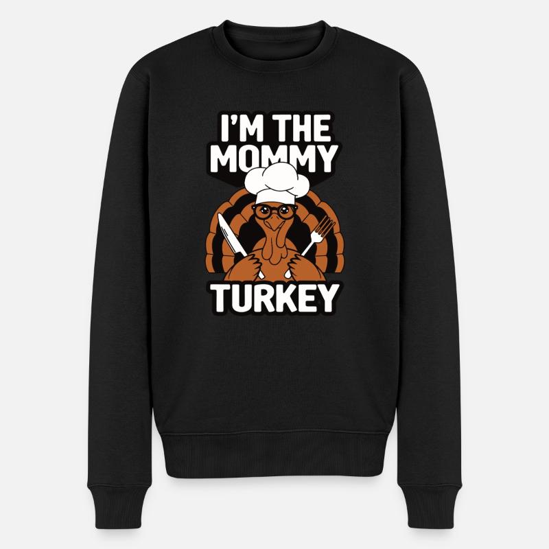 Maman Turquie Thanksgiving - Pull Premium bio Homme - noir