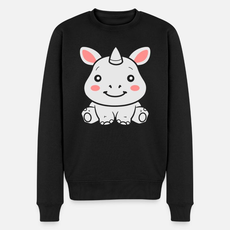 rhinocéros - Pull Premium bio Homme - noir