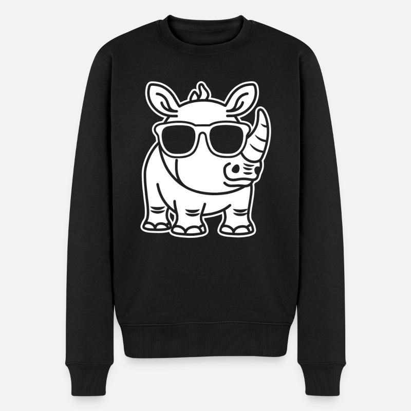 rhinocéros - Pull Premium bio Homme - noir
