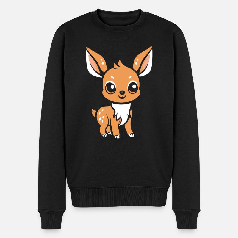 chevreuil - Pull Premium bio Homme - noir