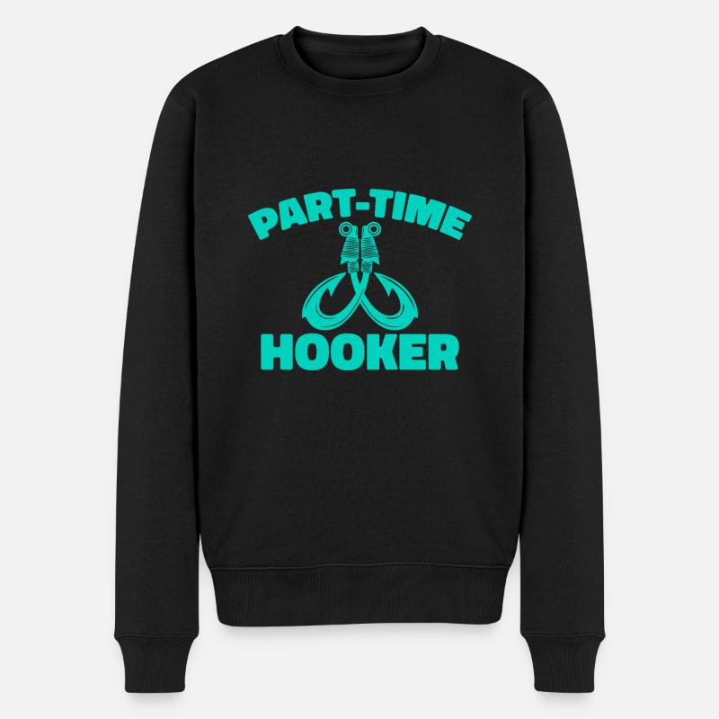 Pêcheur à temps partiel - Pull Premium bio Homme - noir