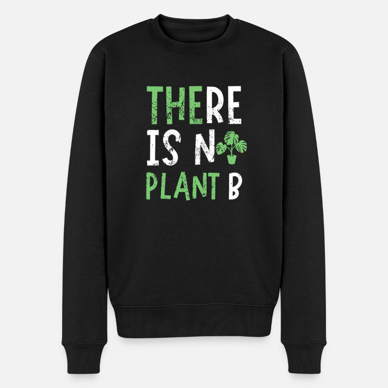 Es gibt keine Pflanze B - Männer Premium Bio Pullover - Schwarz
