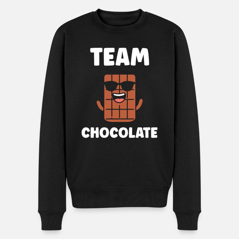 Humour Chocolat - Pull Premium bio Homme - noir