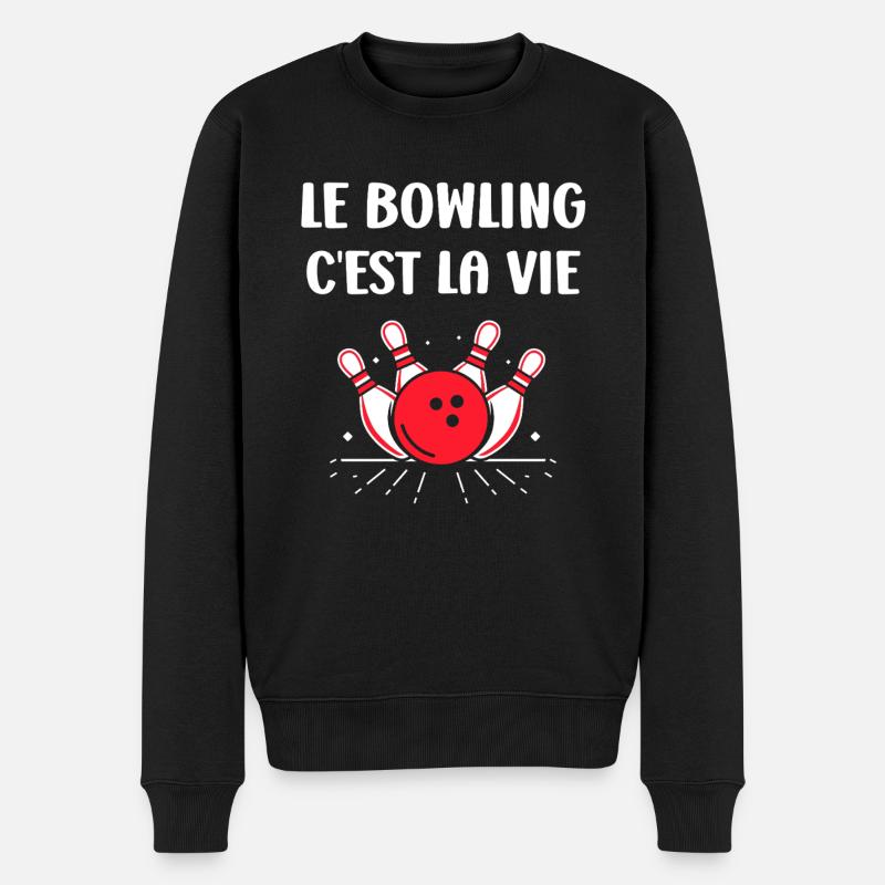 bowling - Pull Premium bio Homme - noir