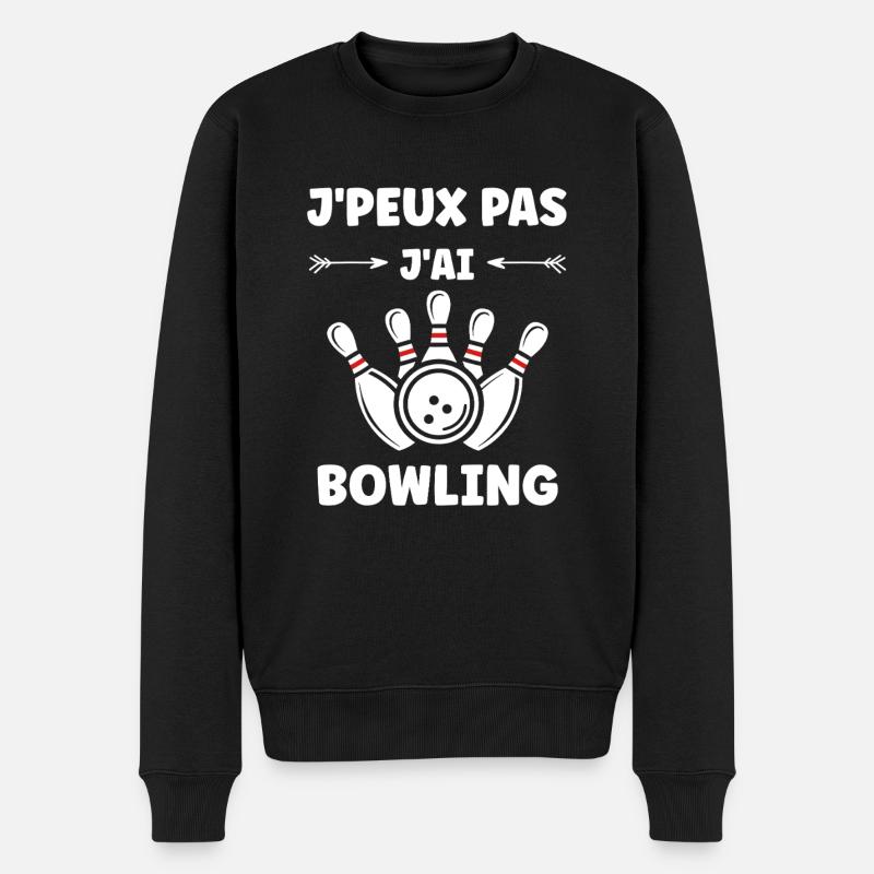 bowling - Pull Premium bio Homme - noir