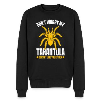 Tarantula Arachnid Hairy Spiders Exotic Funny - Men's Premium Organic Jumper - black - Front - Nico (187cm)