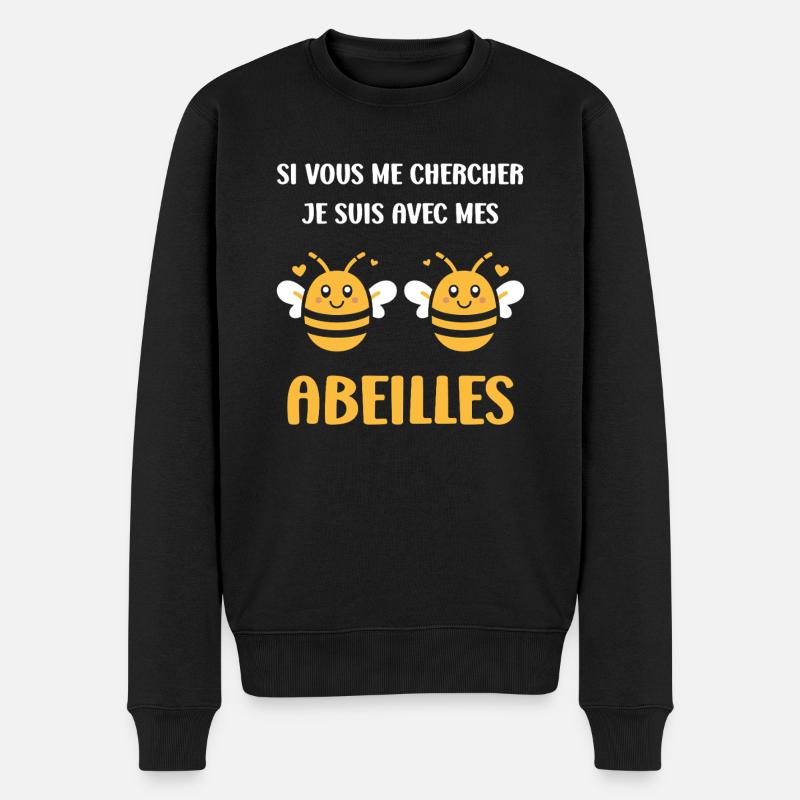 Abeille - Pull Premium bio Homme - noir