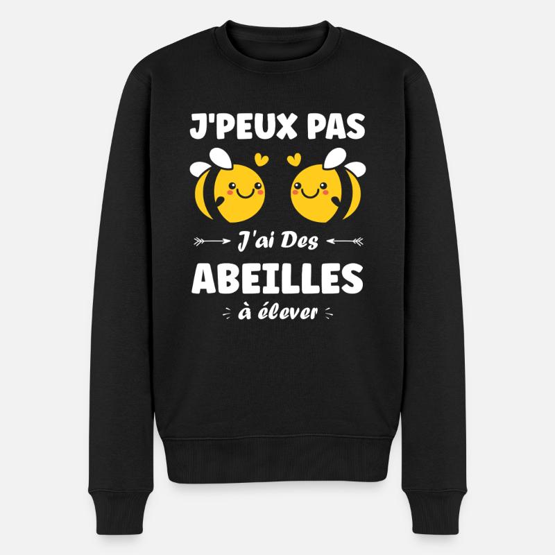 Abeille - Pull Premium bio Homme - noir