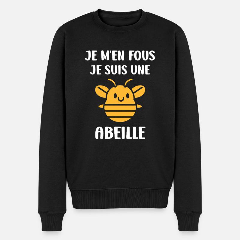 Abeille - Pull Premium bio Homme - noir