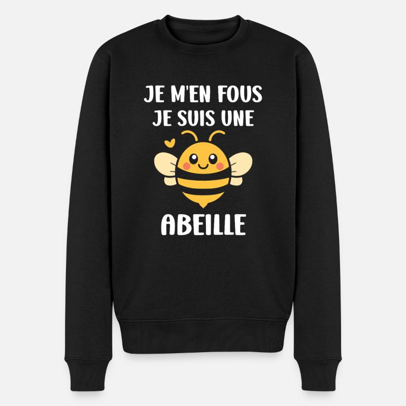 Abeille - Pull Premium bio Homme - noir