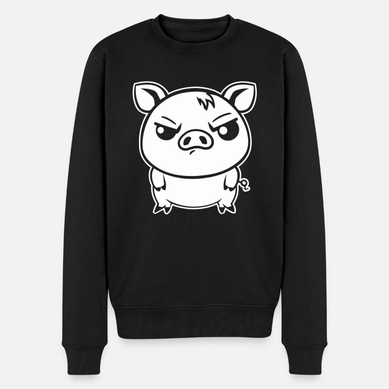 cochon - Pull Premium bio Homme - noir