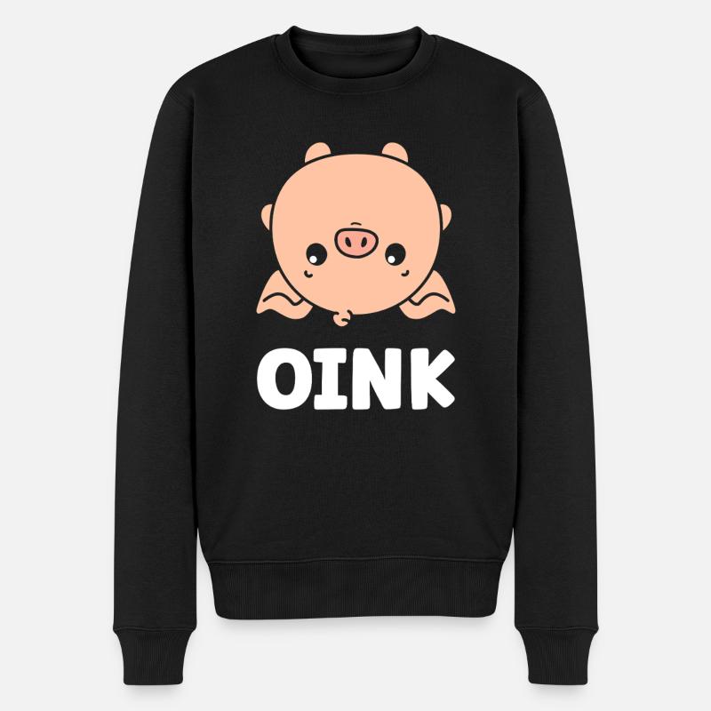 cochon - Pull Premium bio Homme - noir