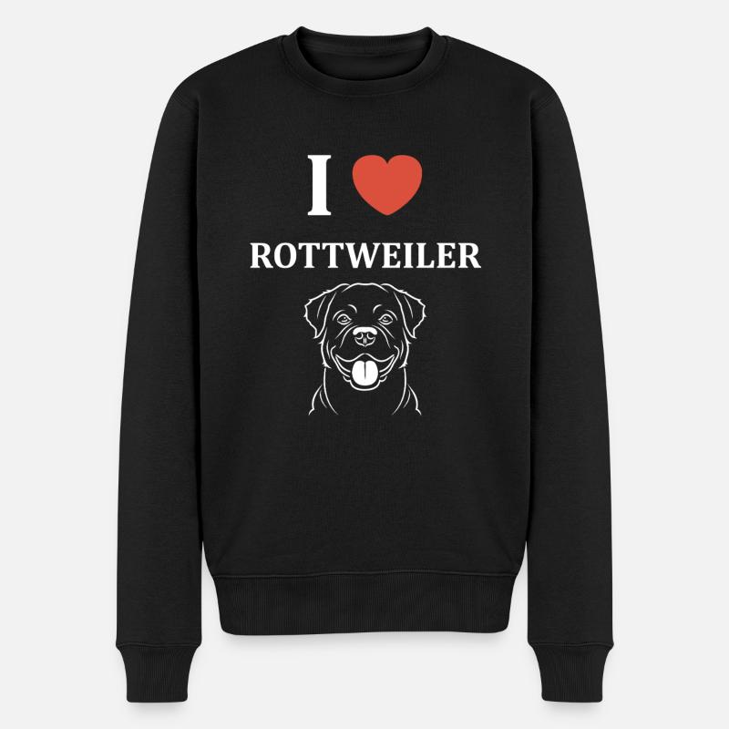 rottweiler - Pull Premium bio Homme - noir