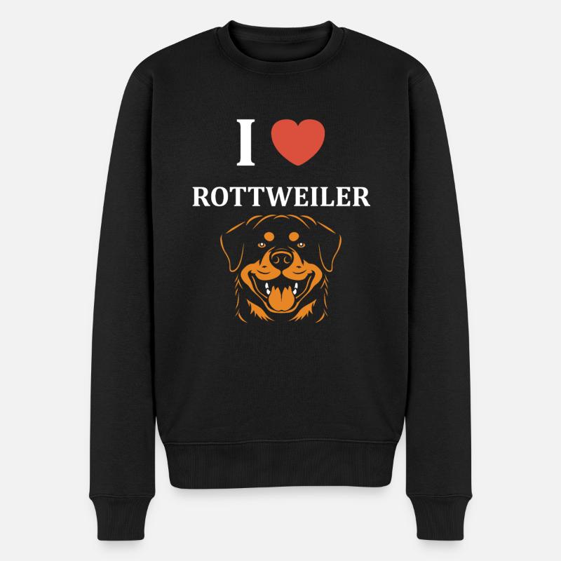 Rottweiler - Männer Premium Bio Pullover - Schwarz
