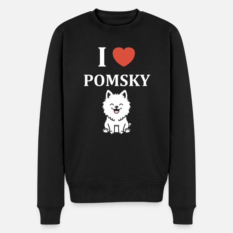 pomsky - Pull Premium bio Homme - noir
