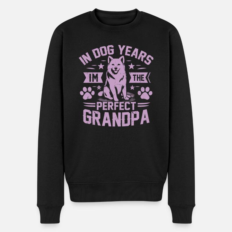 Cadeaux de grand-père chien - Pull Premium bio Homme - noir