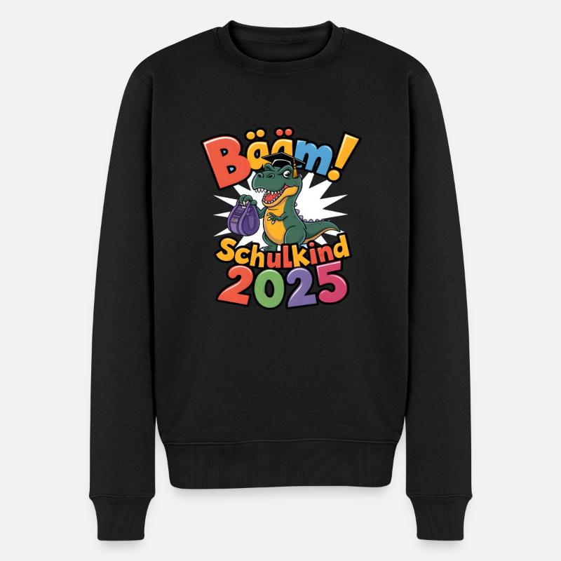 Schulkind 2025 Einschulung Schulanfang - Männer Premium Bio Pullover - Schwarz