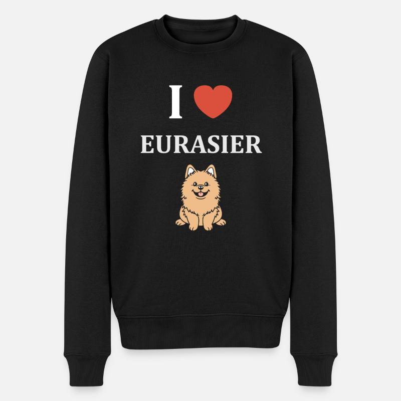 Eurasier - Männer Premium Bio Pullover - Schwarz