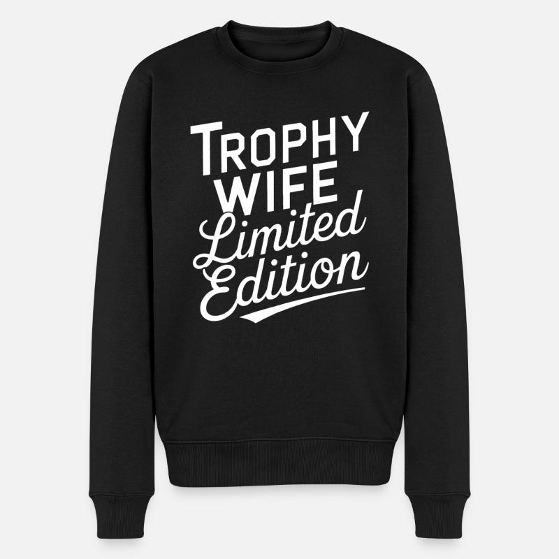 Ehefrau - Männer Premium Bio Pullover - Schwarz