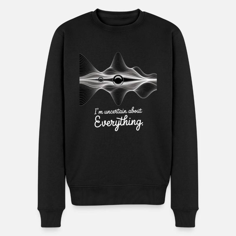 Uncertain About Everything Design - Männer Premium Bio Pullover - Schwarz