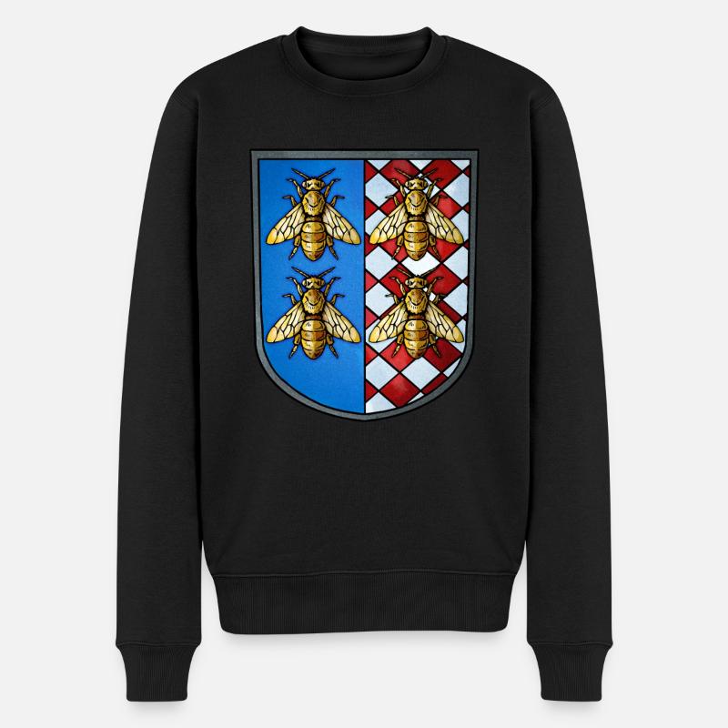 Armoiries des abeilles - Pull Premium bio Homme - noir