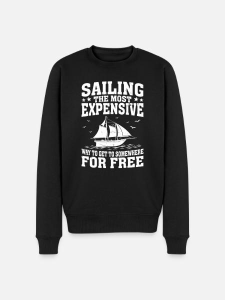 Funny Sailing Sea Captain Ocean Cruising Sailing - Men's Premium Organic Jumper - black