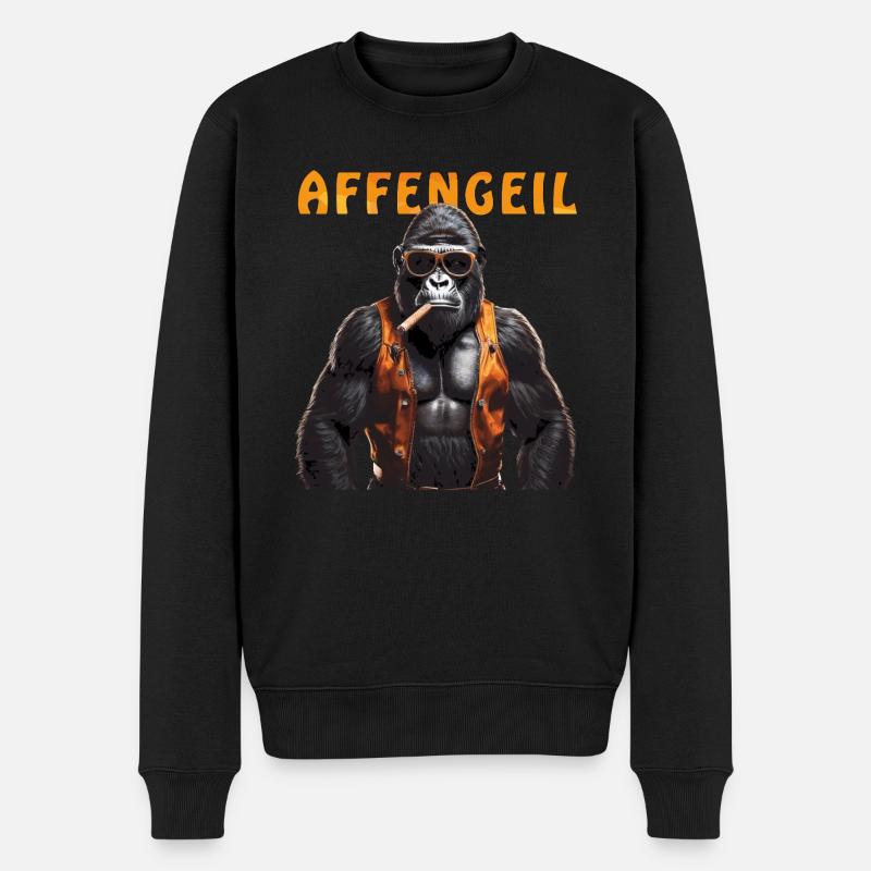 MONKEY GORILLA MONKEY - Men's Premium Organic Jumper - black