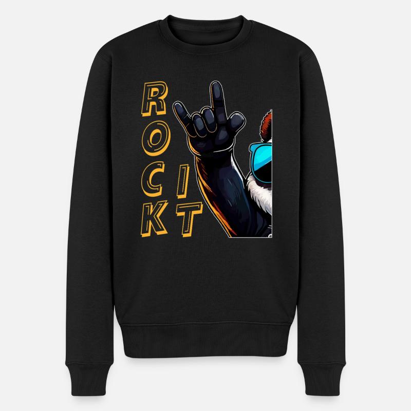 BASCULEZ-LE - Pull Premium bio Homme - noir