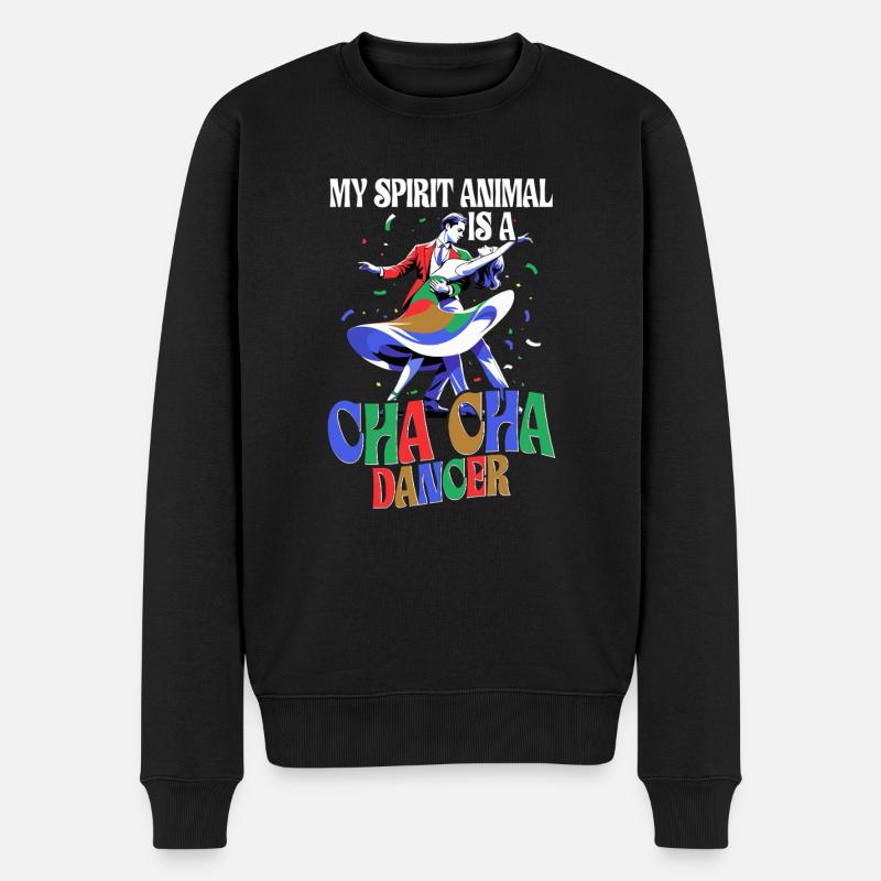 Danse ChaCha Danse - Pull Premium bio Homme - noir