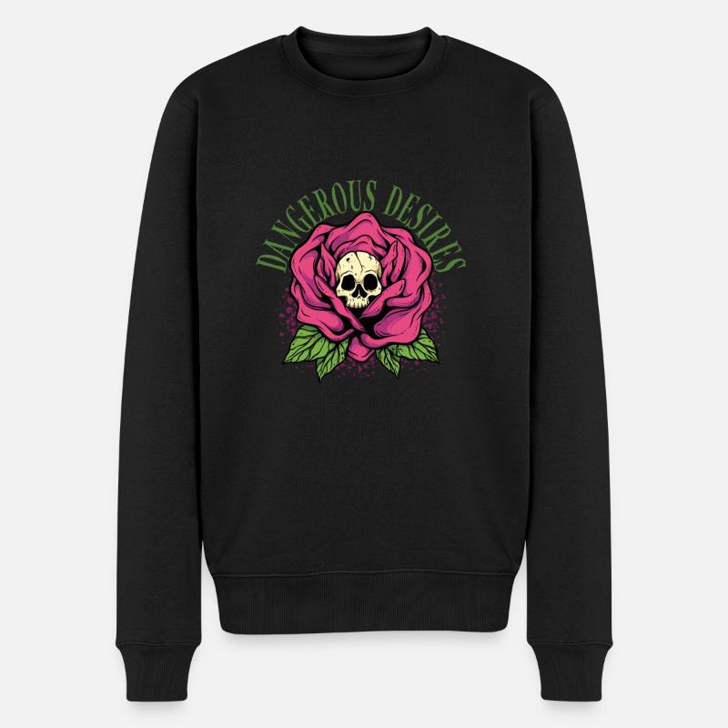 Dark Romance Desires - Männer Premium Bio Pullover - Schwarz