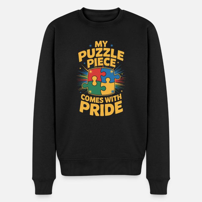 Frères et sœurs autistes - Pull Premium bio Homme - noir