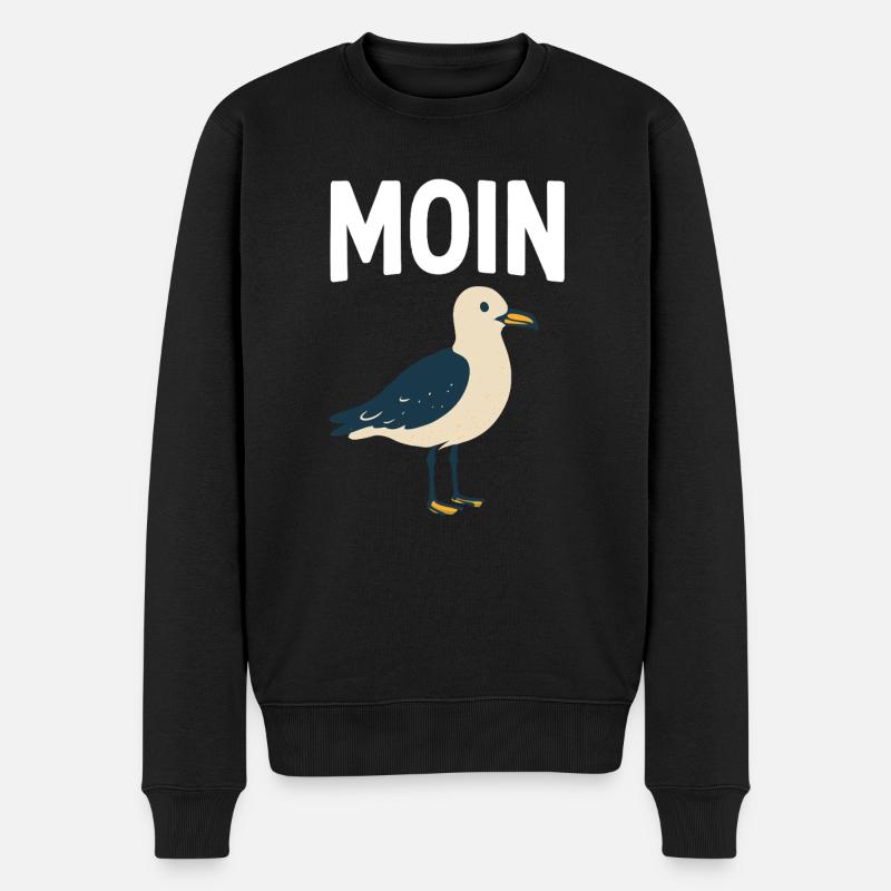 Moin Seagull - Pull Premium bio Homme - noir