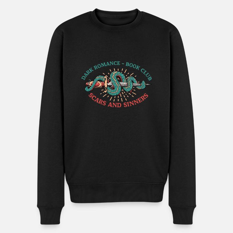 Dark Romance Book Club Scars And Sinners - Männer Premium Bio Pullover - Schwarz