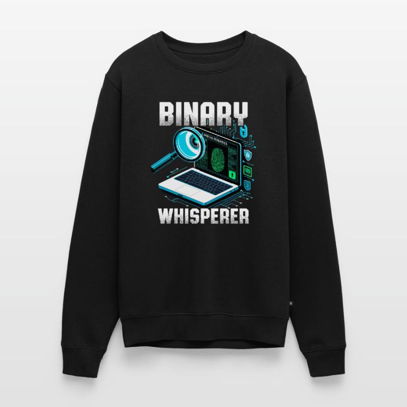 Digitale Forensik Binary Whisperer Männer Premium Bio Pullover