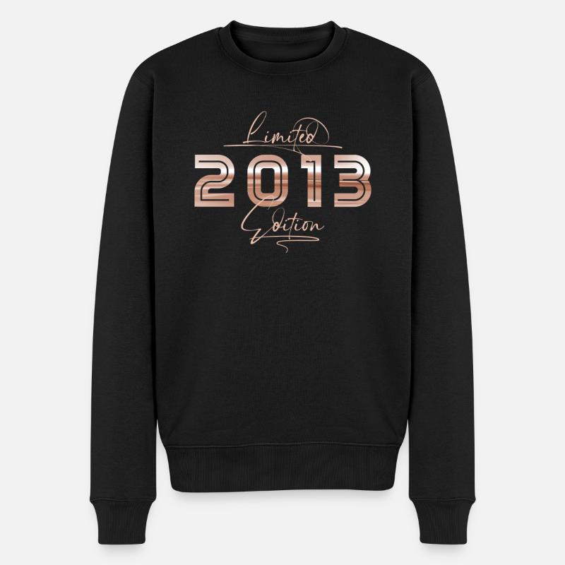 Limited 2013 Edition Retro Geburtstag Geschenk - Männer Premium Bio Pullover - Schwarz