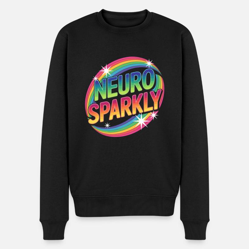 Neuro scintillant - Pull Premium bio Homme - noir