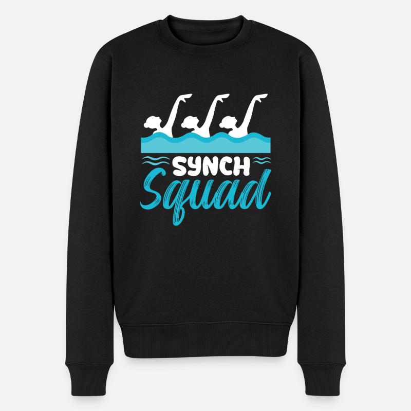 Synch Squad Artistic Swimming Design - Pull Premium bio Homme - noir