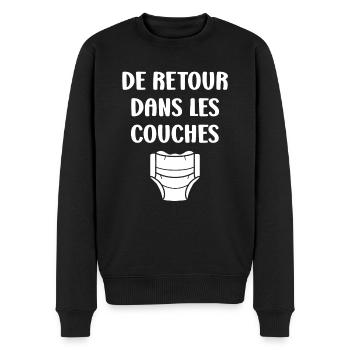 Couches - Pull Premium bio Homme - noir - Devant - Nico (187cm)
