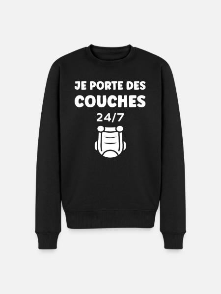 Couches - Pull Premium bio Homme - noir